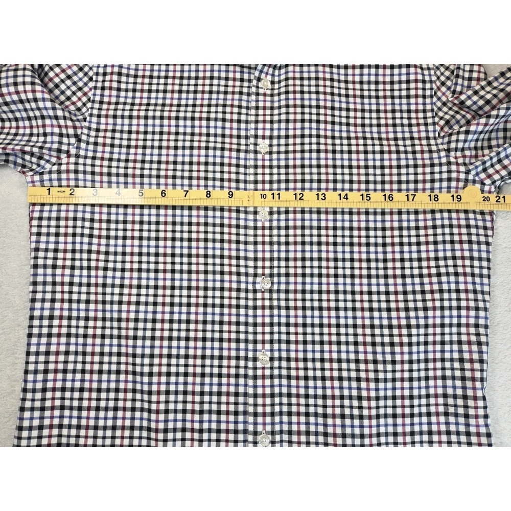 UNTUCKit Shirt Mens Medium Slim Tall Terravant Plaid Button Down Wrinkle Free - Picture 6 of 8